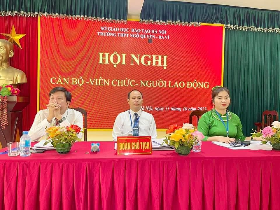Hội nghị cán bộ viên chức người lao động năm học 2023-2024