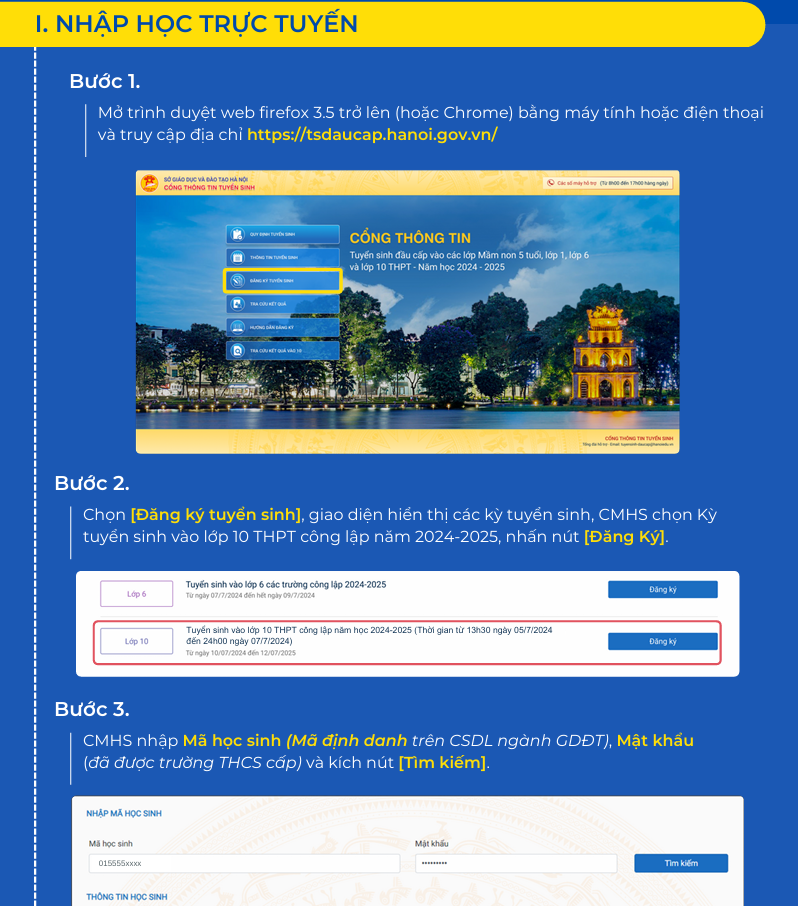 THÔNG TIN XÁC NHẬN NHẬP HỌC  VÀO LỚP 10 THPT  THÔNG TIN XÁC NHẬN NHẬP HỌC  VÀO LỚP 10 THPT - NĂM HỌC 2024-2025- NĂM HỌC 2024-2025