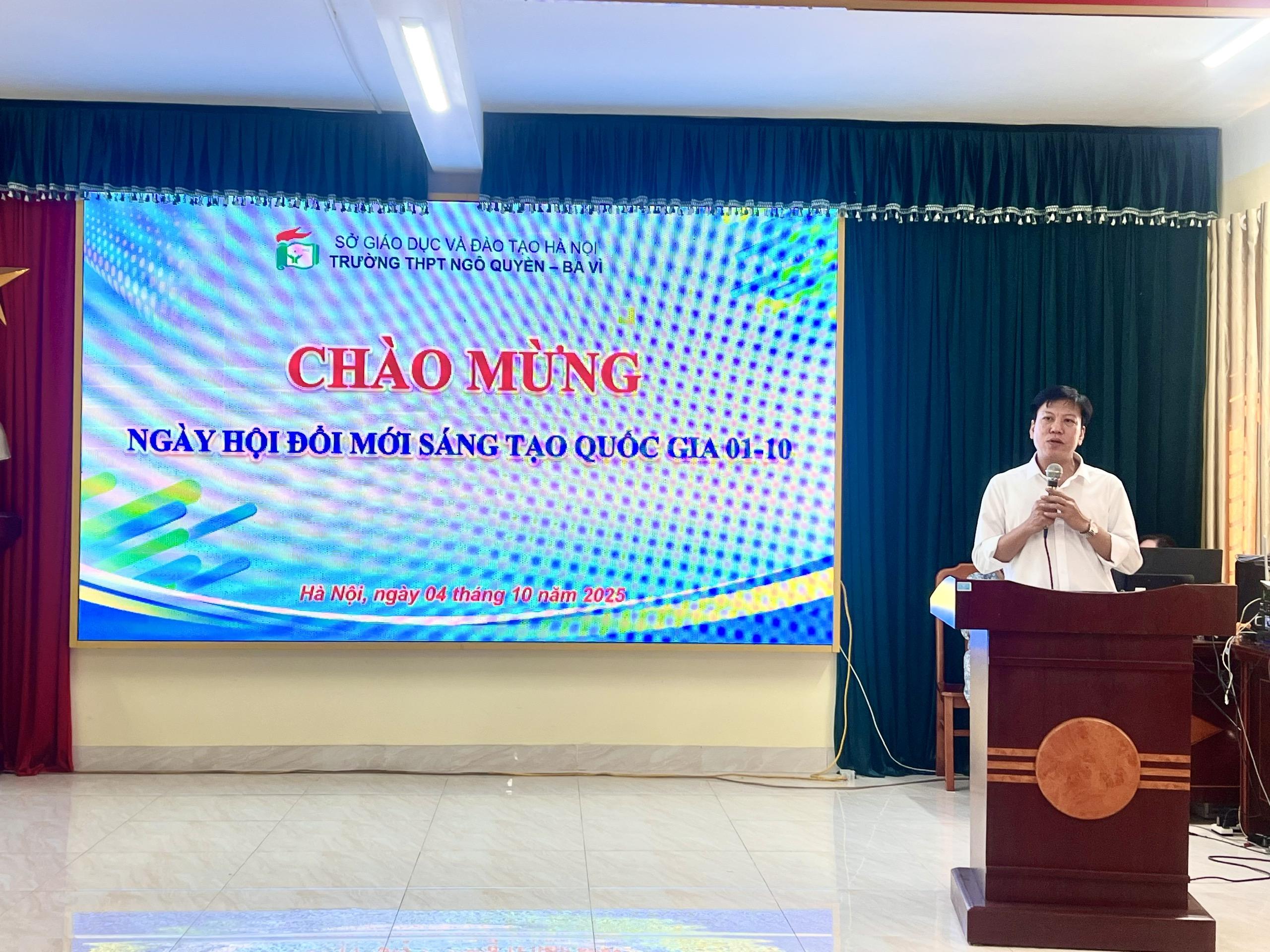 Trường THPT Ngô Quyền - Ba Vì hưởng ứng Ngày hội đổi mới sáng tạo quốc gia 01-10